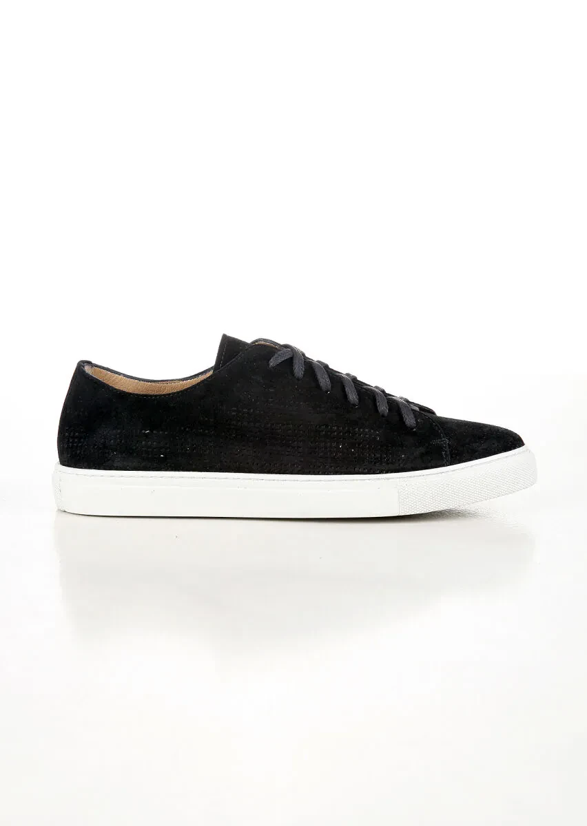 Black Suede Sneaker - 1