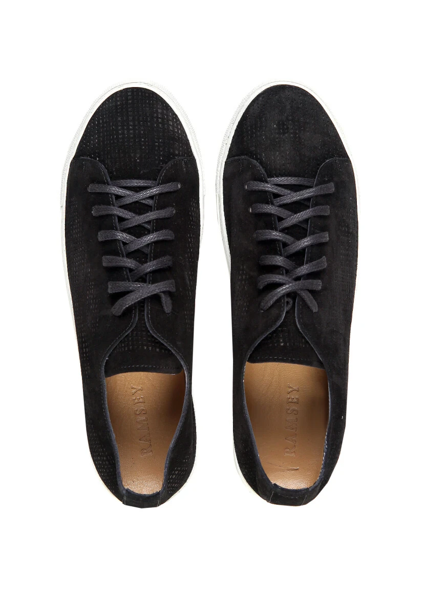Black Suede Sneaker - 5