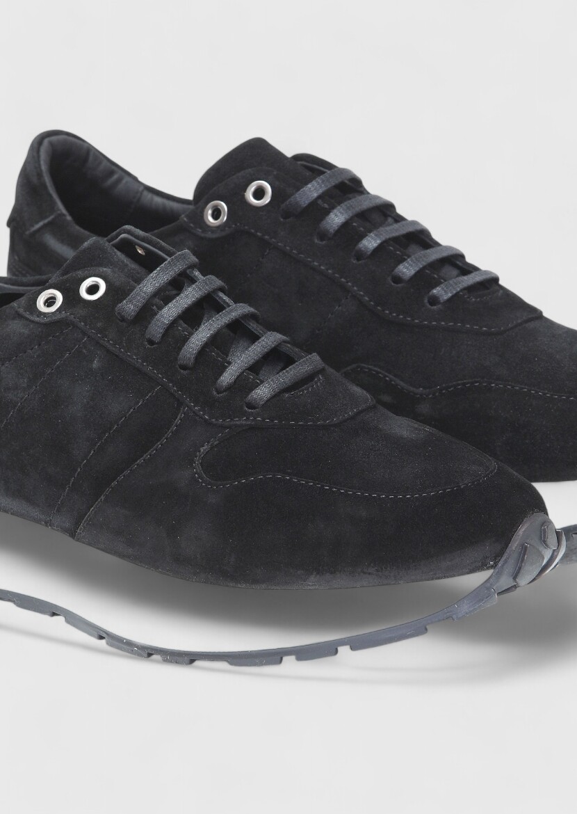 Black Suede Sneaker - 3