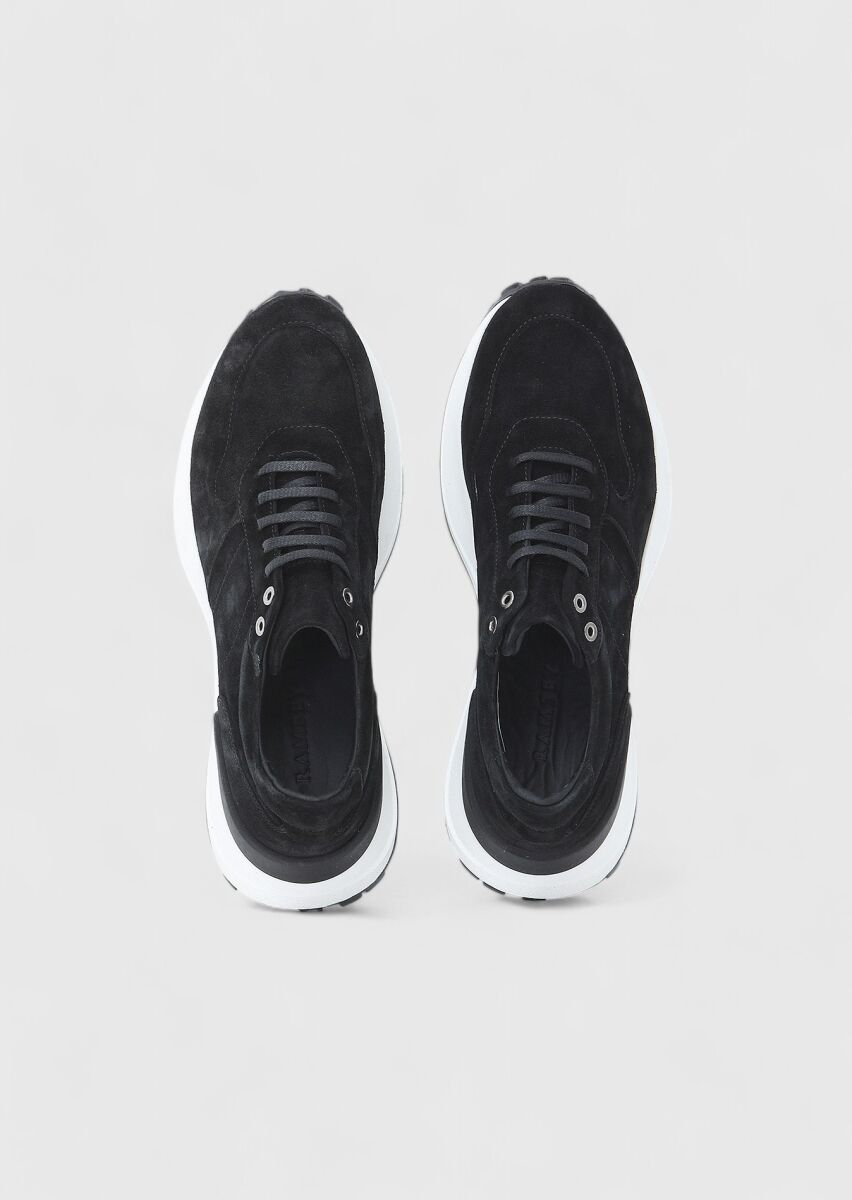 Black Suede Sneaker - 6