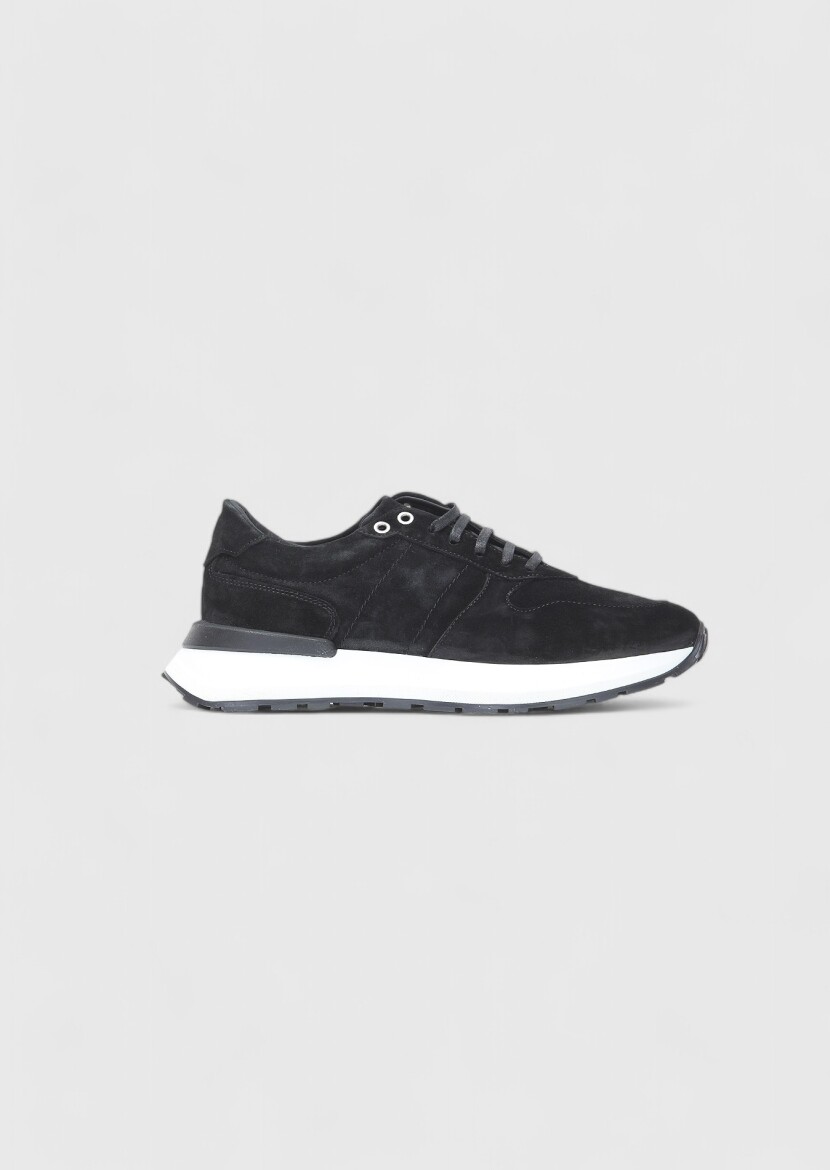 Black Suede Sneaker - 1