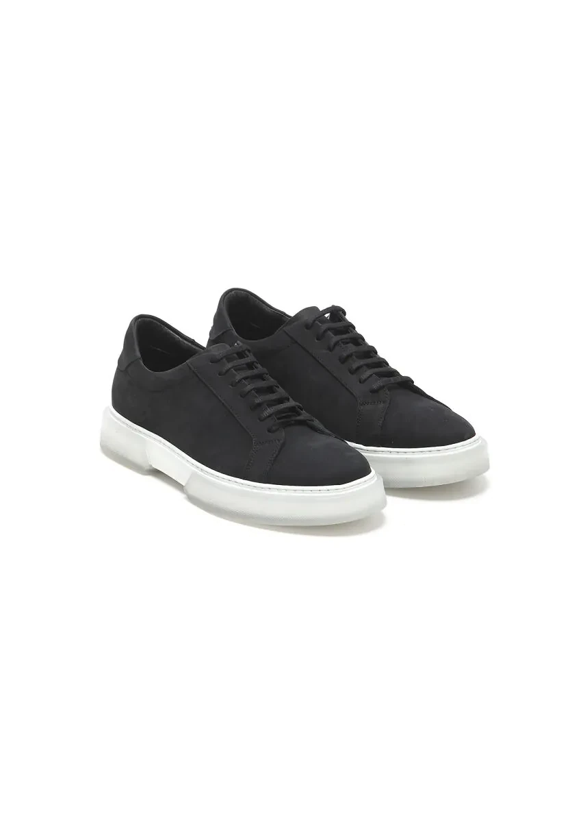 Black Suede Sport Sneaker - 2