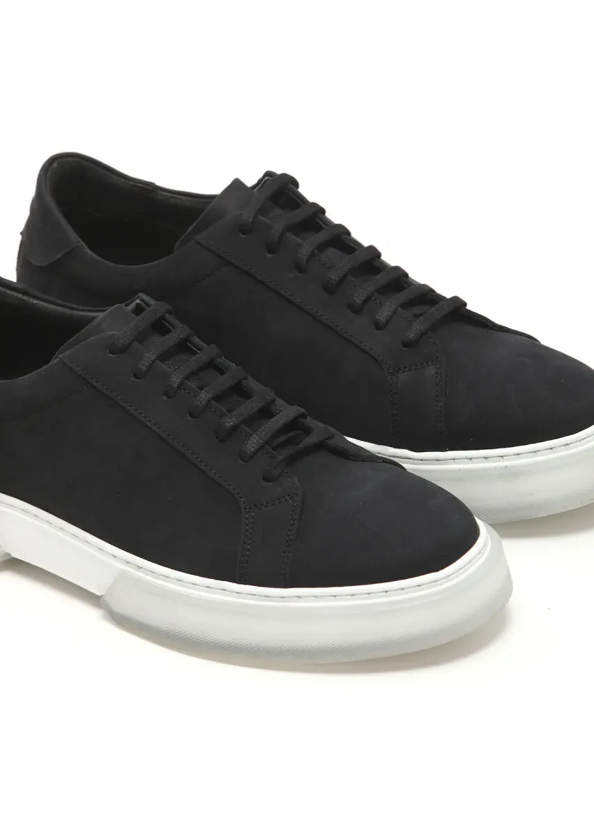 Black Suede Sport Sneaker - 3
