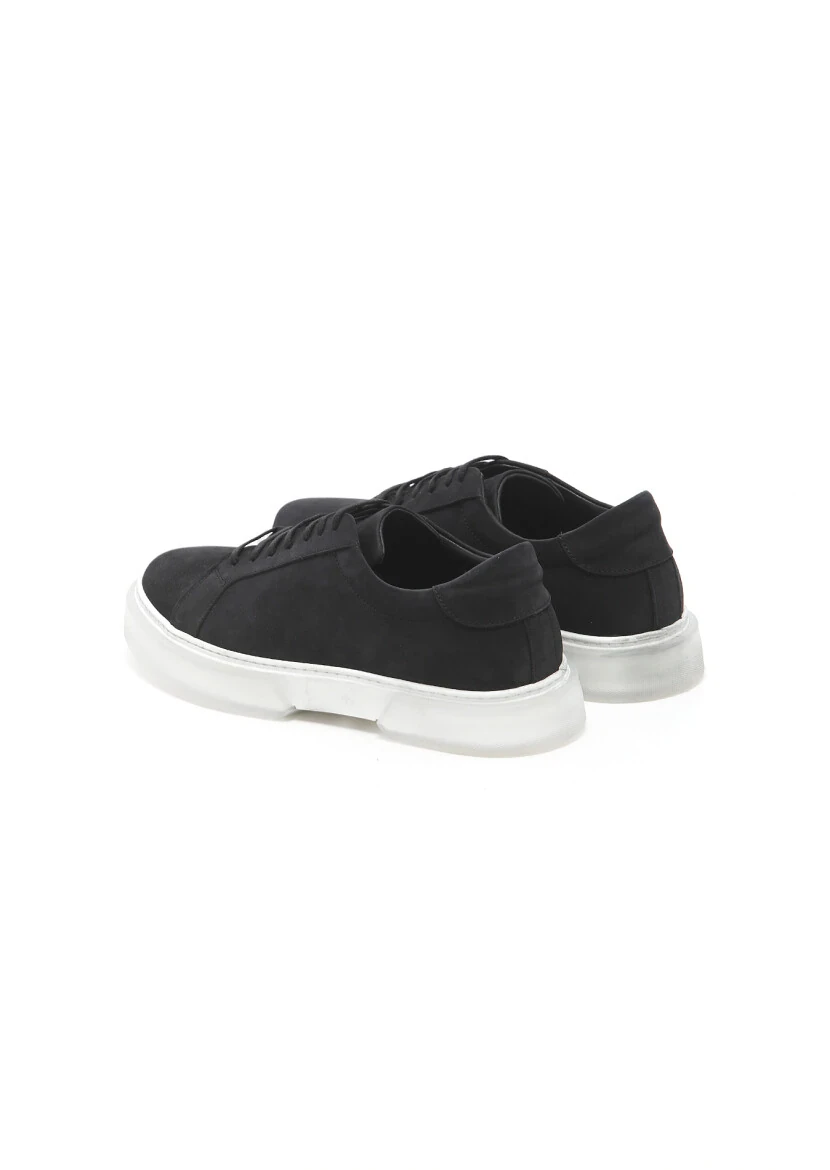 Black Suede Sport Sneaker - 4