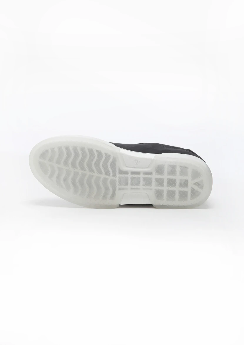 Black Suede Sport Sneaker - 5