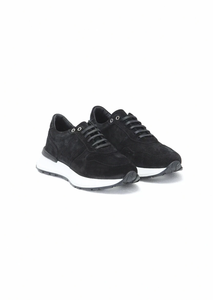 Black Suede Sport Sneaker - 2