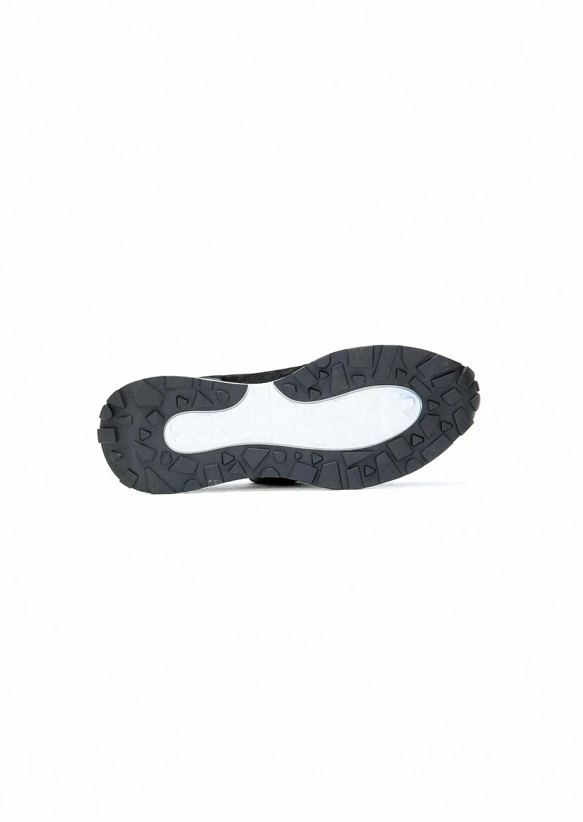 Black Suede Sport Sneaker - 5