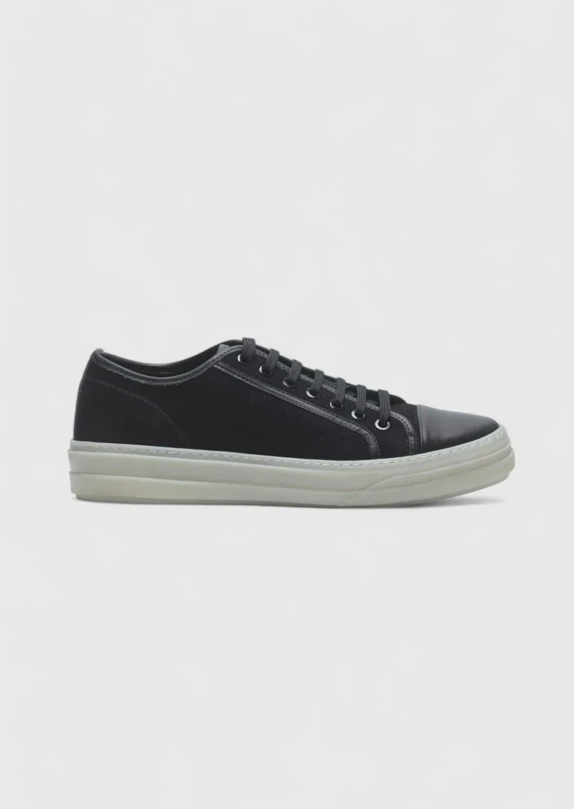 Black Suede Sport Sneaker - 1