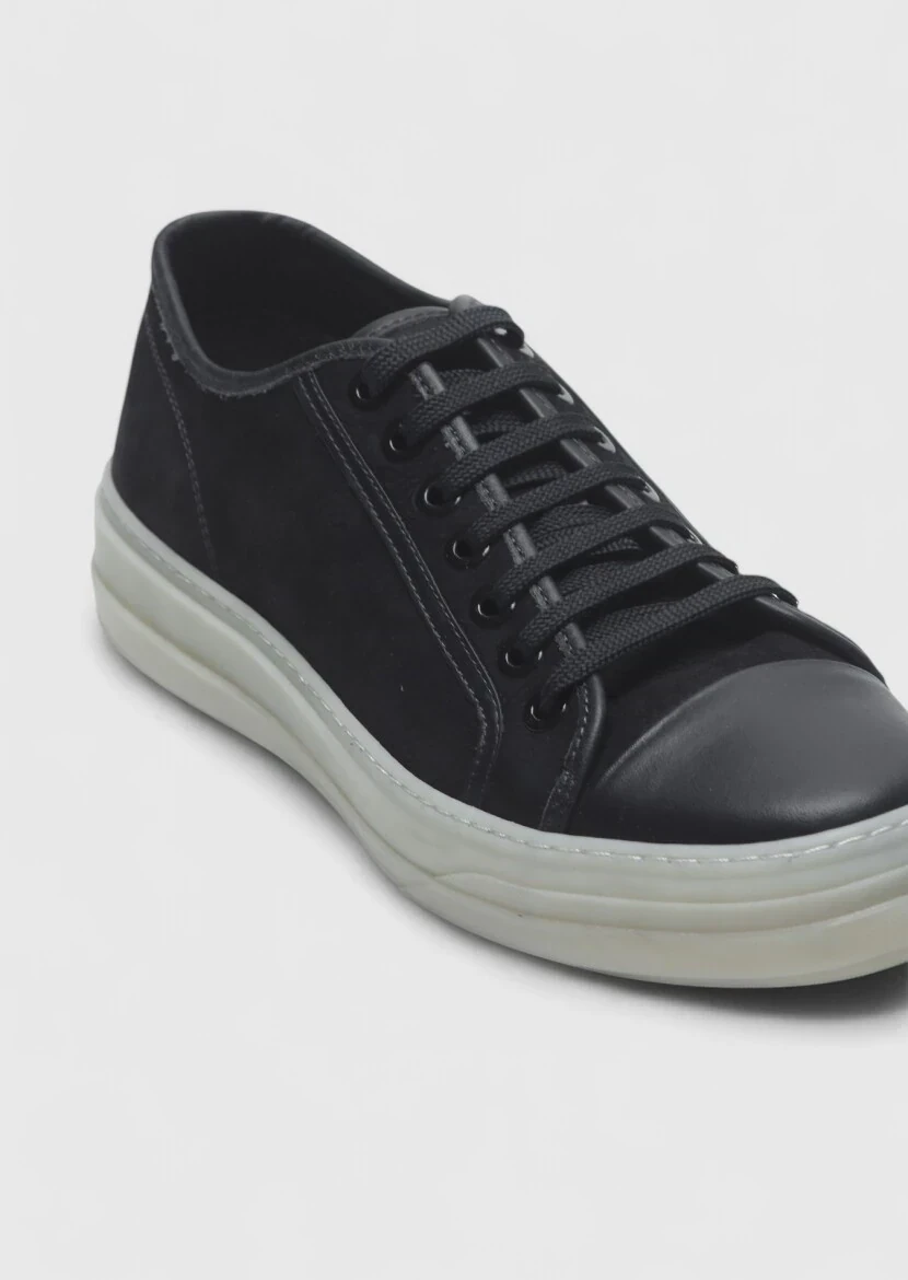Black Suede Sport Sneaker - 2