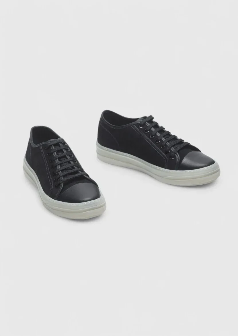 Black Suede Sport Sneaker - 3