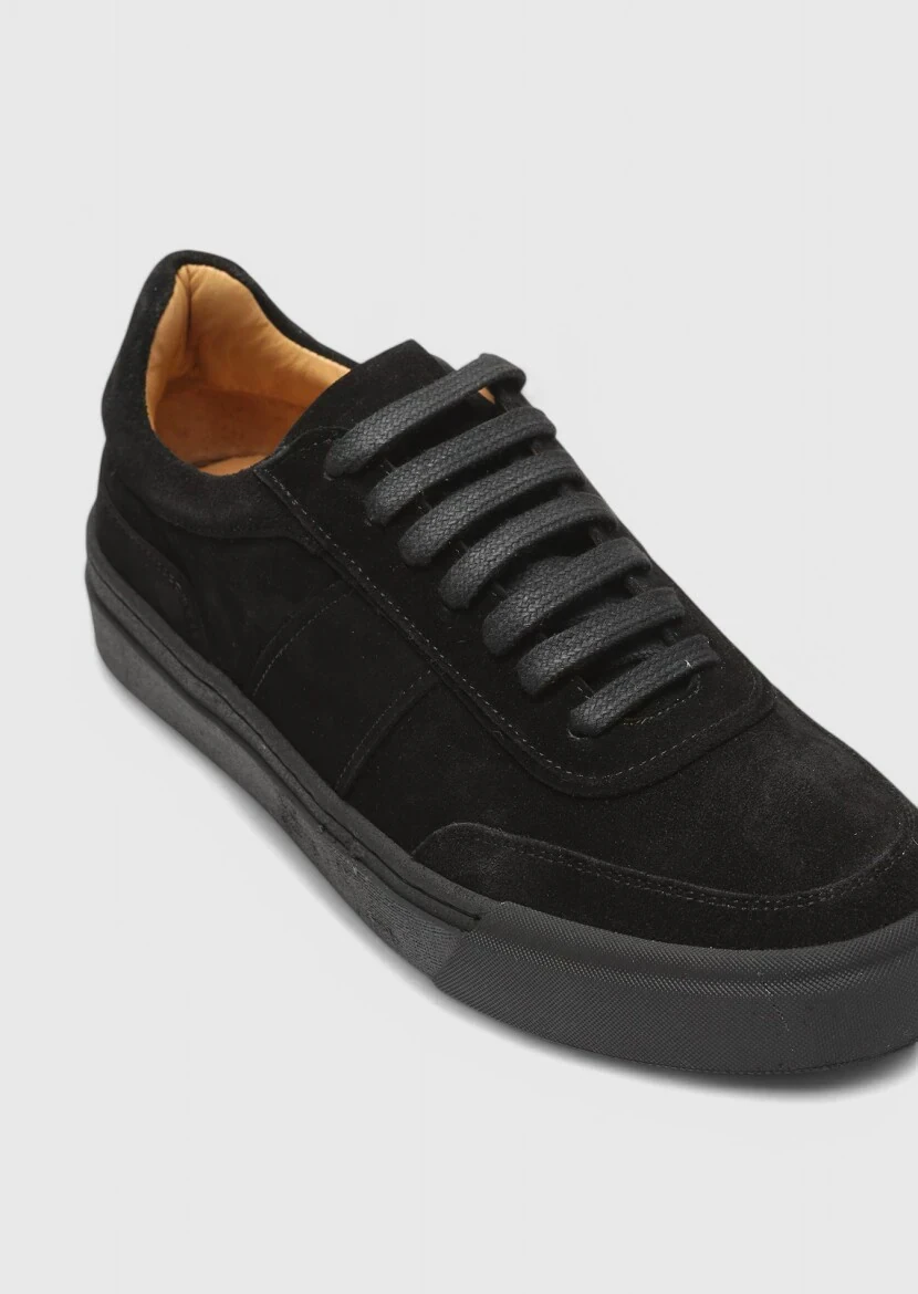 Black Suede Sport Sneaker - 2