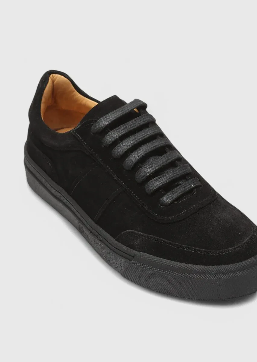 Black Suede Sport Sneaker - 2