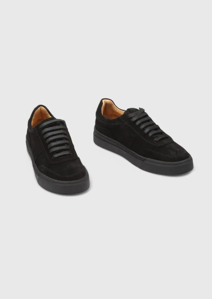 Black Suede Sport Sneaker - 3
