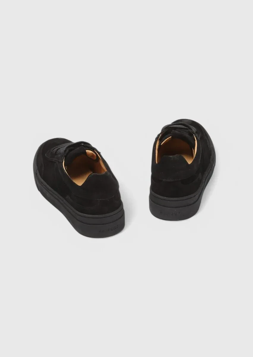 Black Suede Sport Sneaker - 5