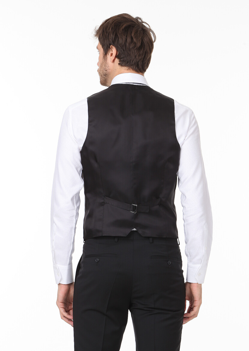 Black Suit With Waistcoat - 5