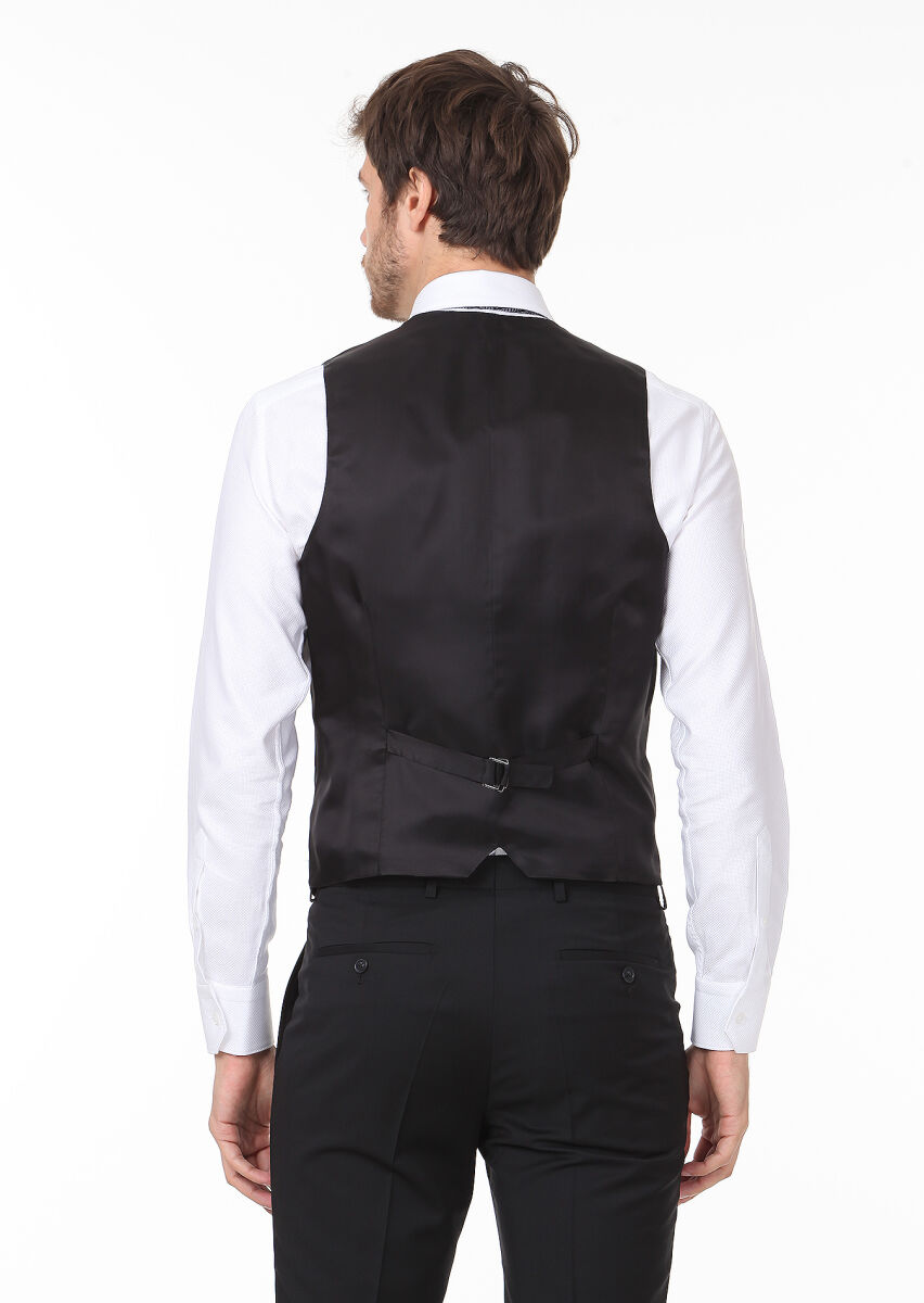 Black Suit With Waistcoat - 5