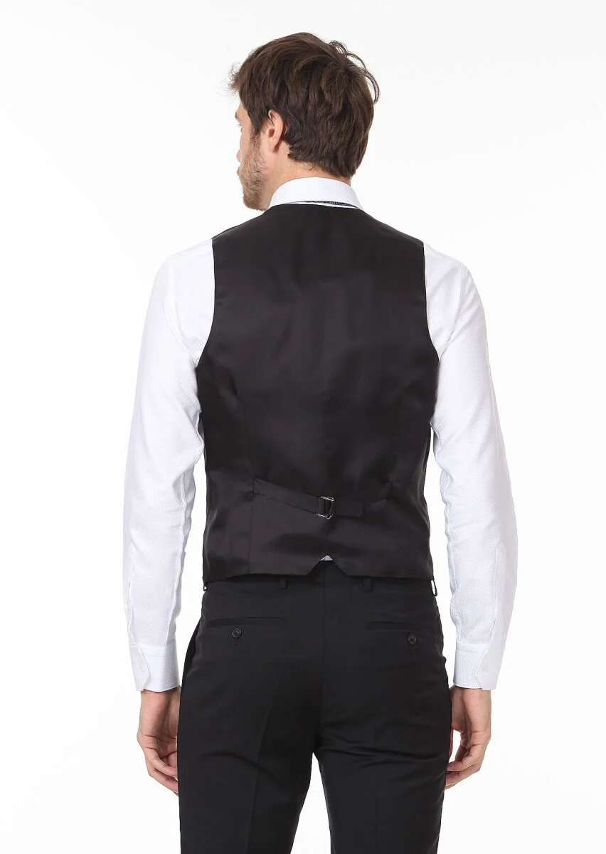 Black Suit With Waistcoat - 5