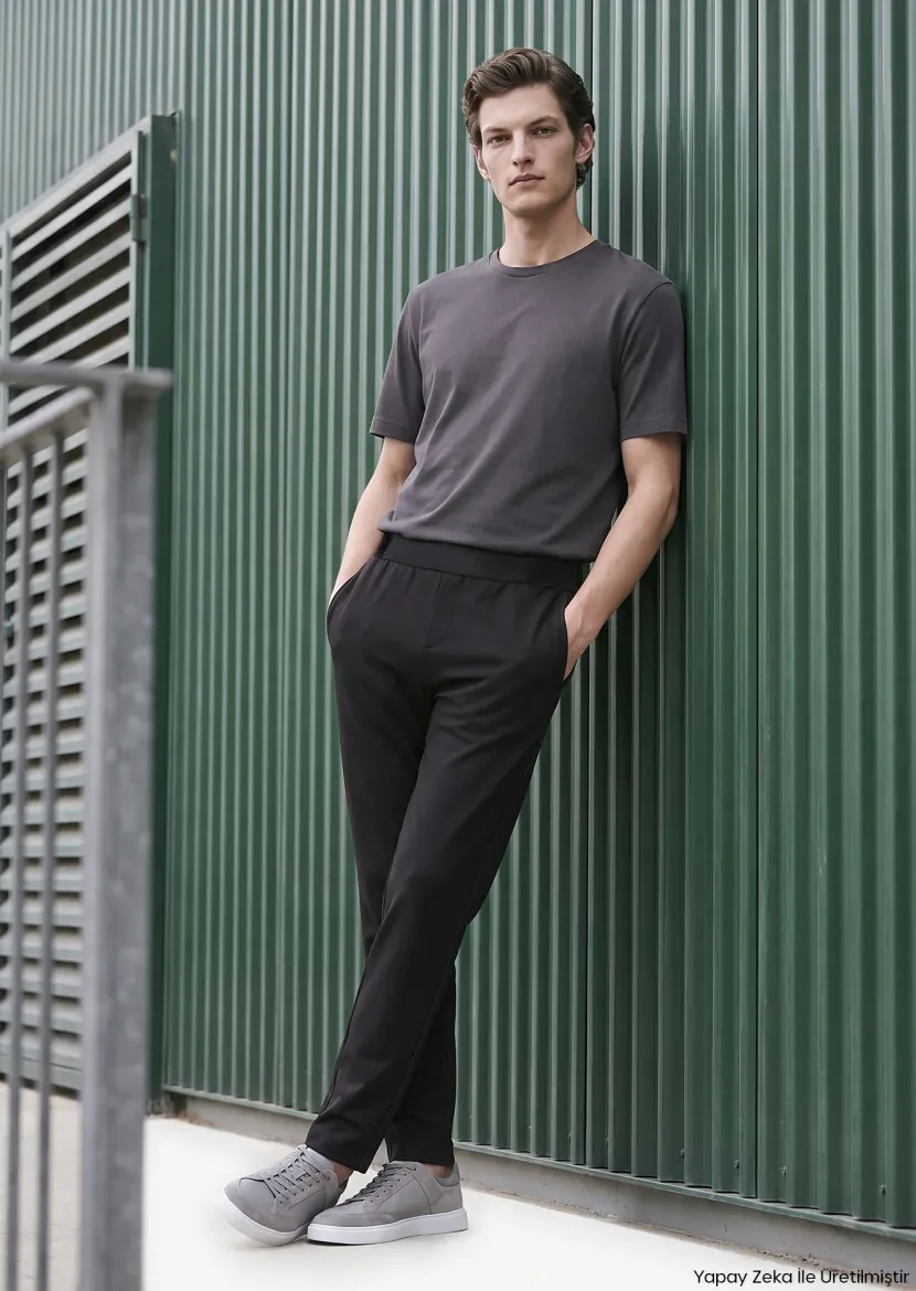 Black Sweat Pants - RAMSEY