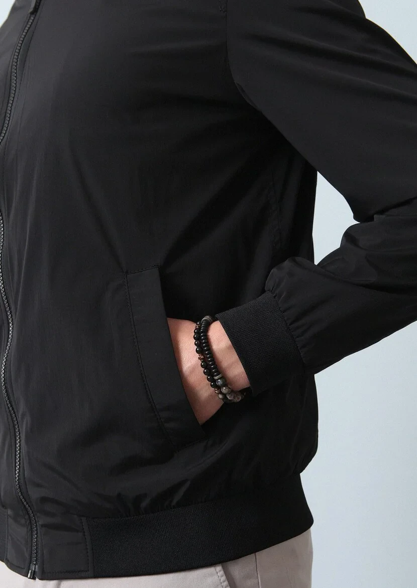 Black Weaving Coat - 4