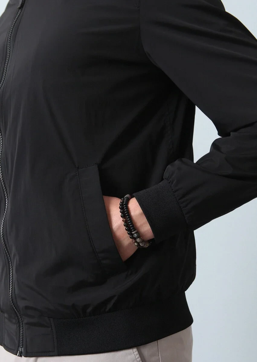Black Weaving Coat - 4