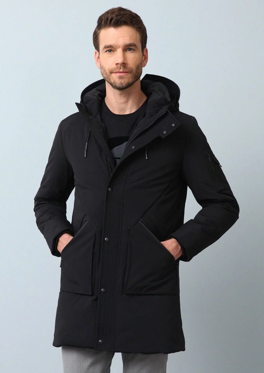 Black Weaving Coat - 3