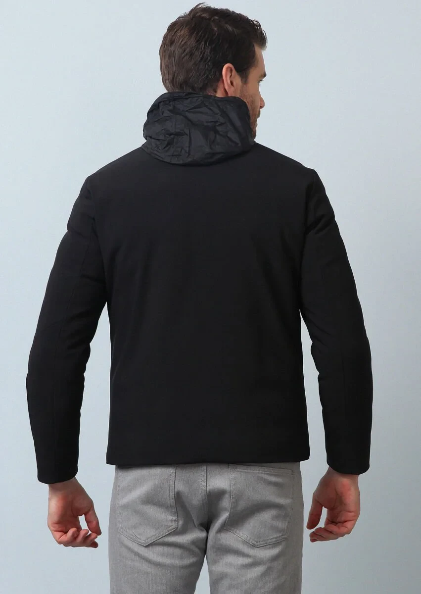 Black Weaving Coat - 4