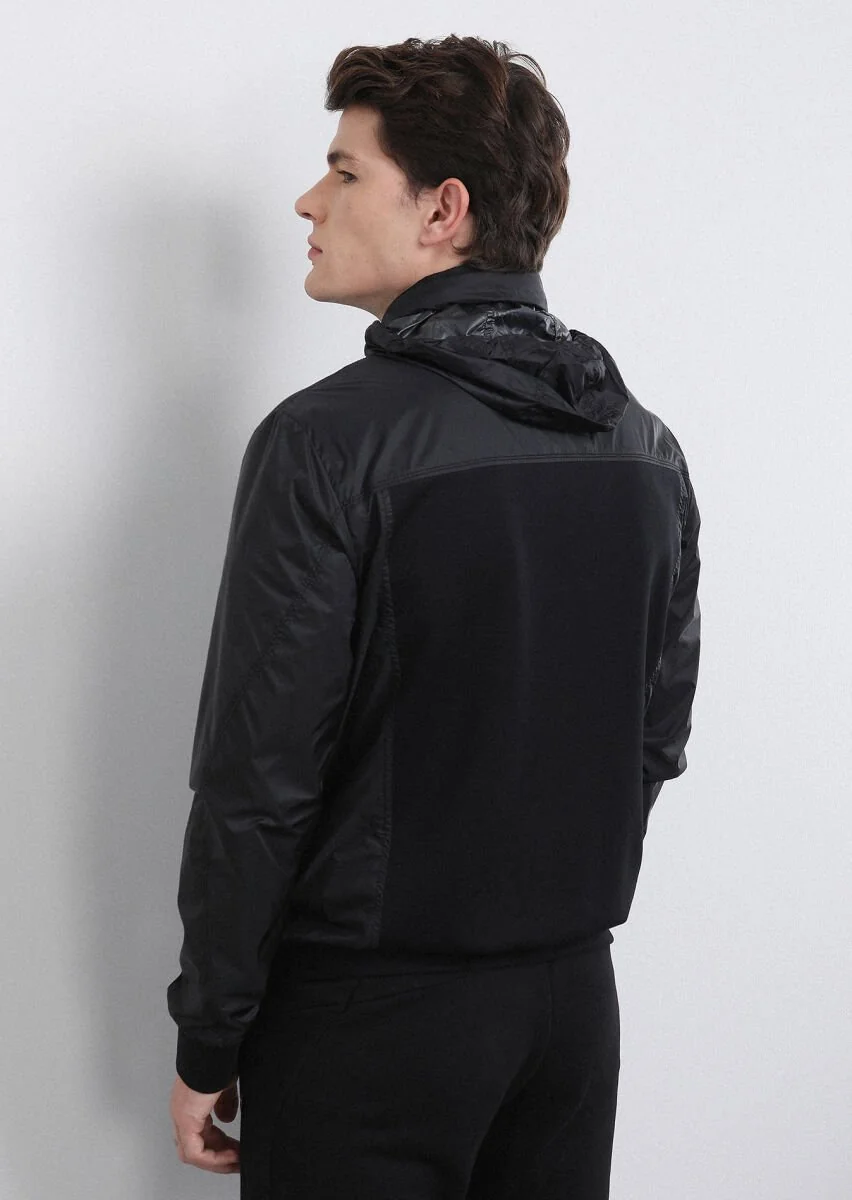 Black Weaving Coat - 5