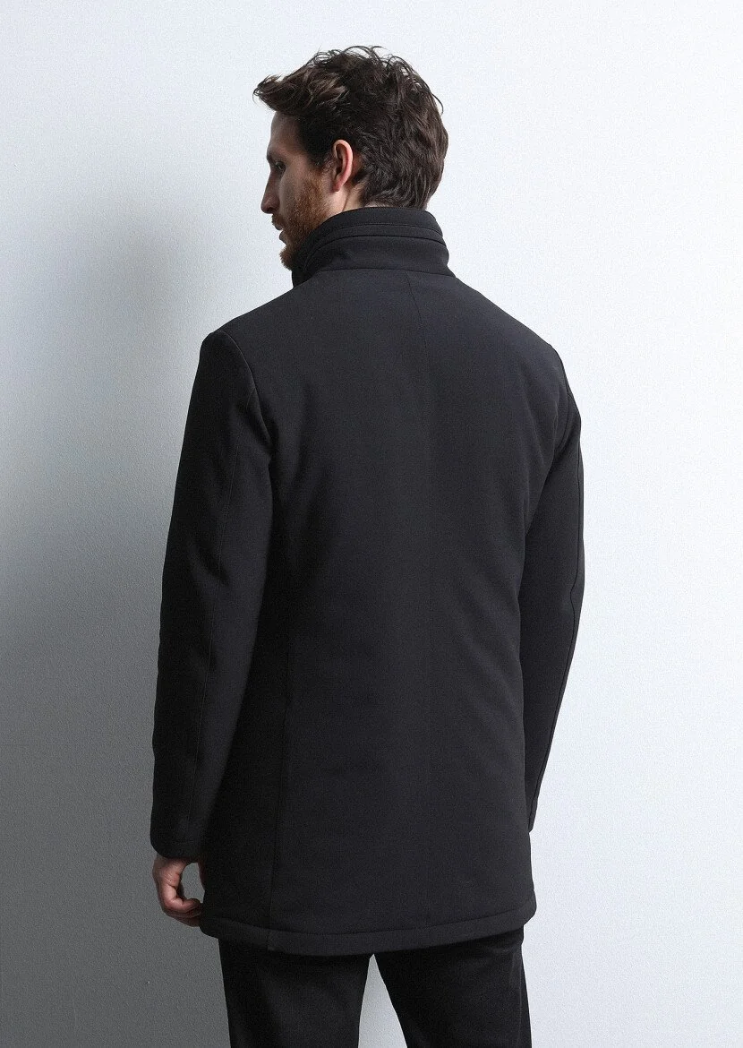 Black Weaving Coat - 5