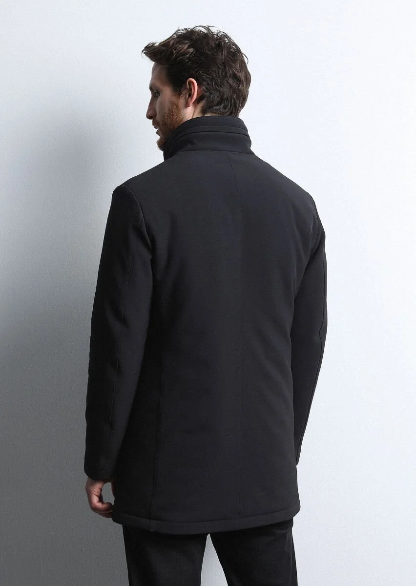 Black Weaving Coat - 5