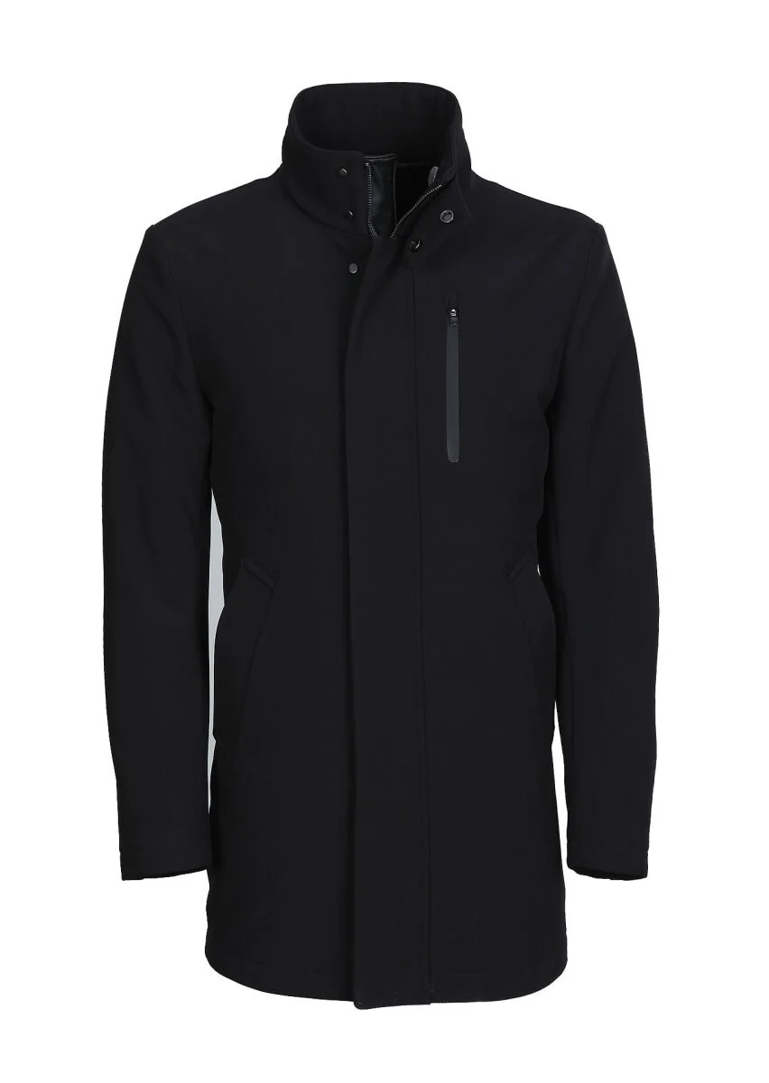 Black Weaving Coat - 6