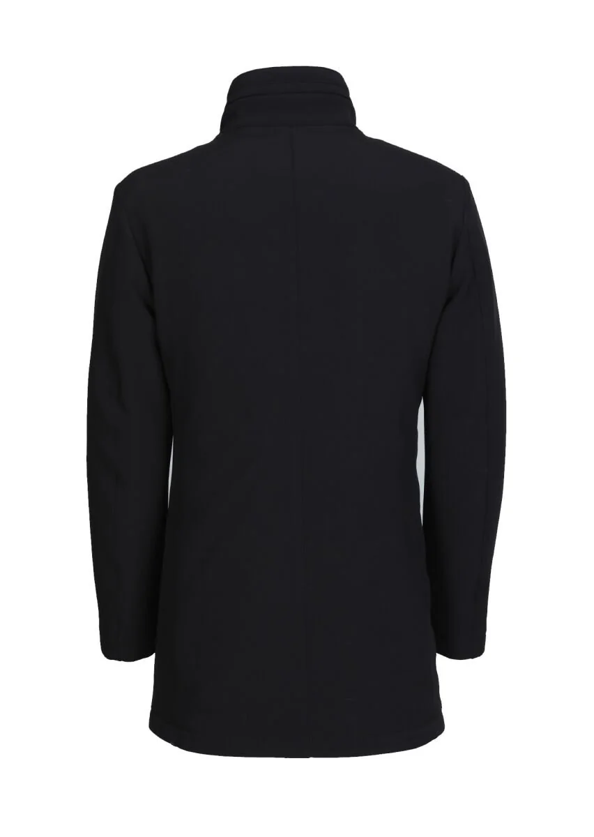 Black Weaving Coat - 7
