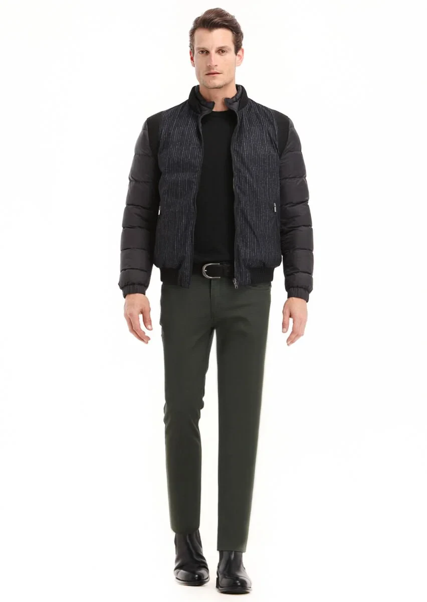 Black Weaving Coat - 1