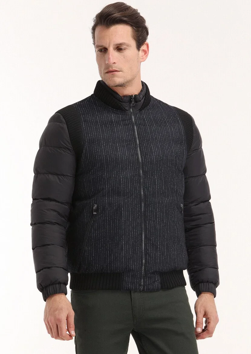 Black Weaving Coat - 2