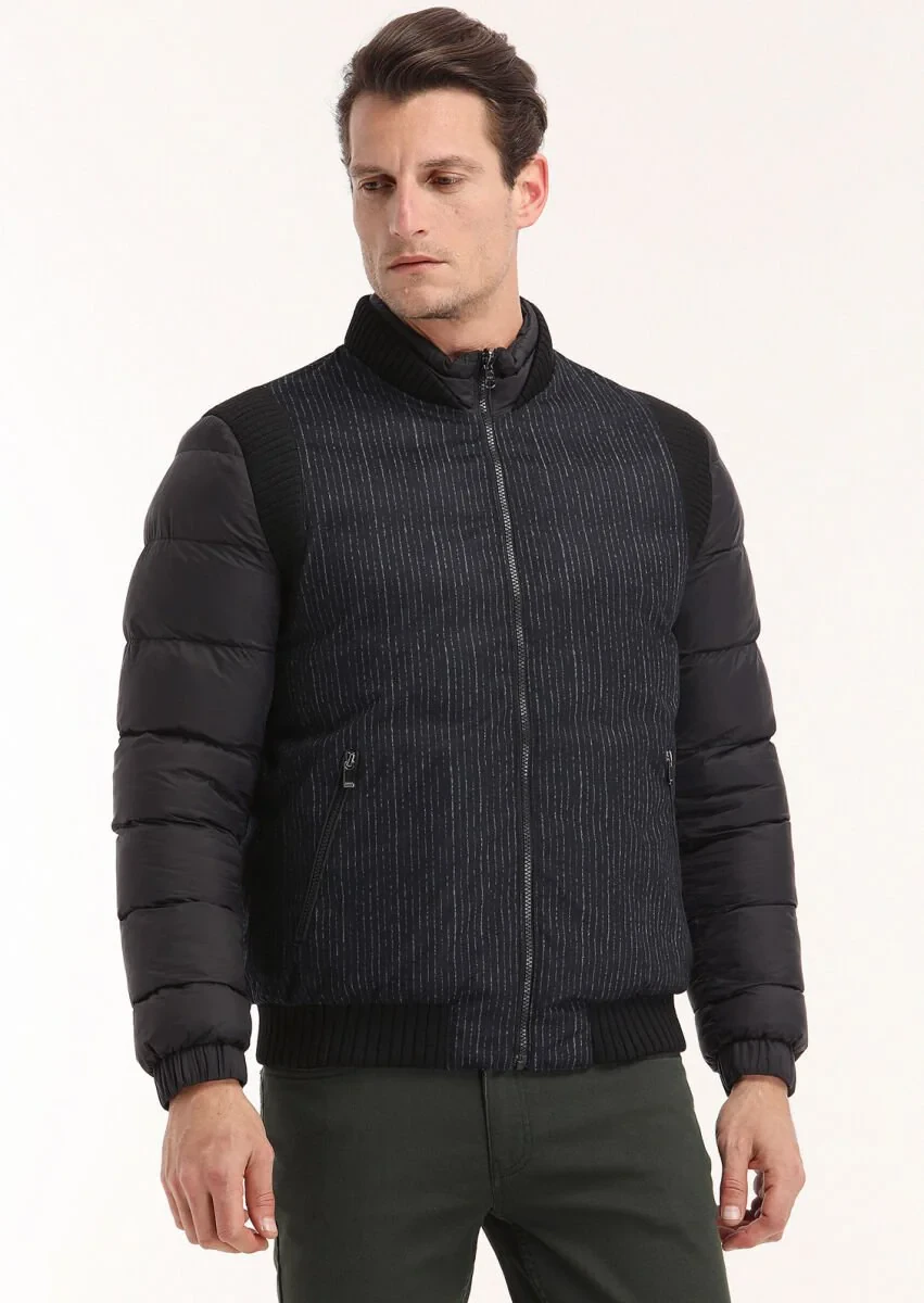 Black Weaving Coat - 2