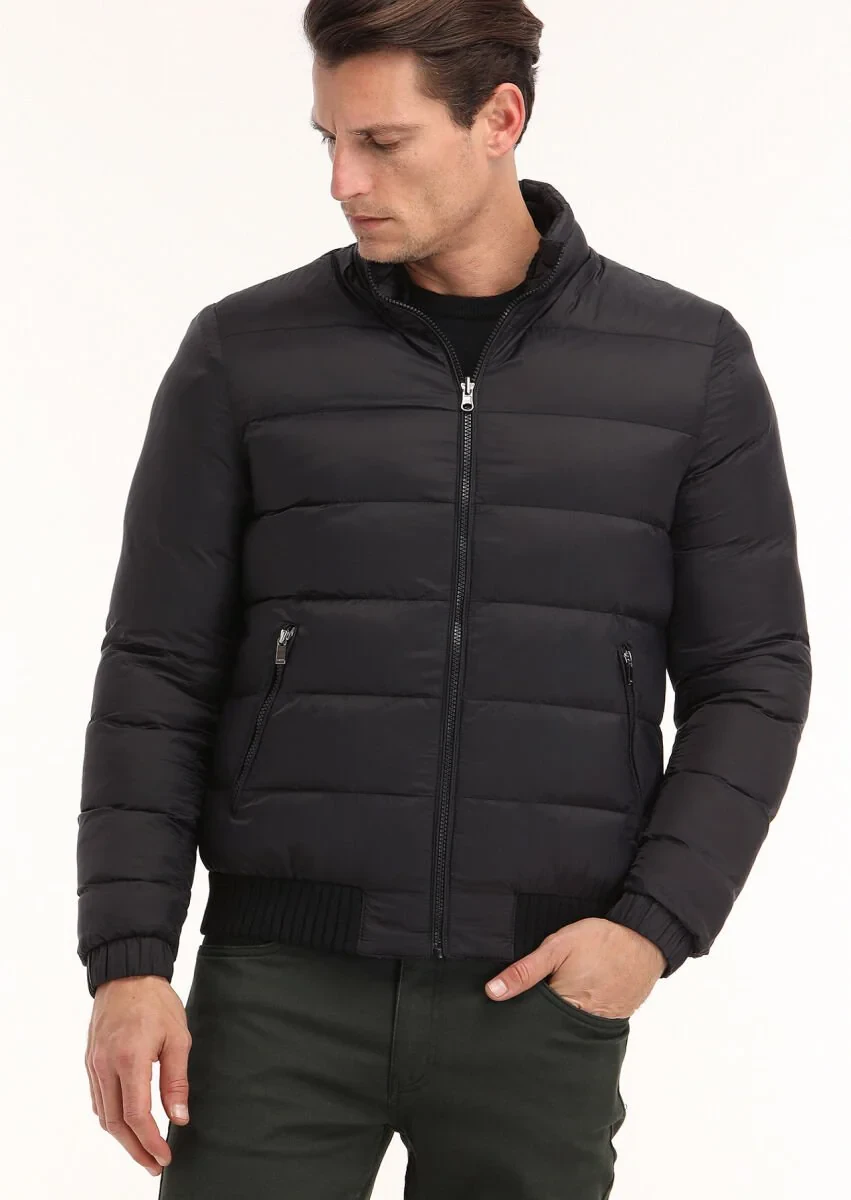 Black Weaving Coat - 9