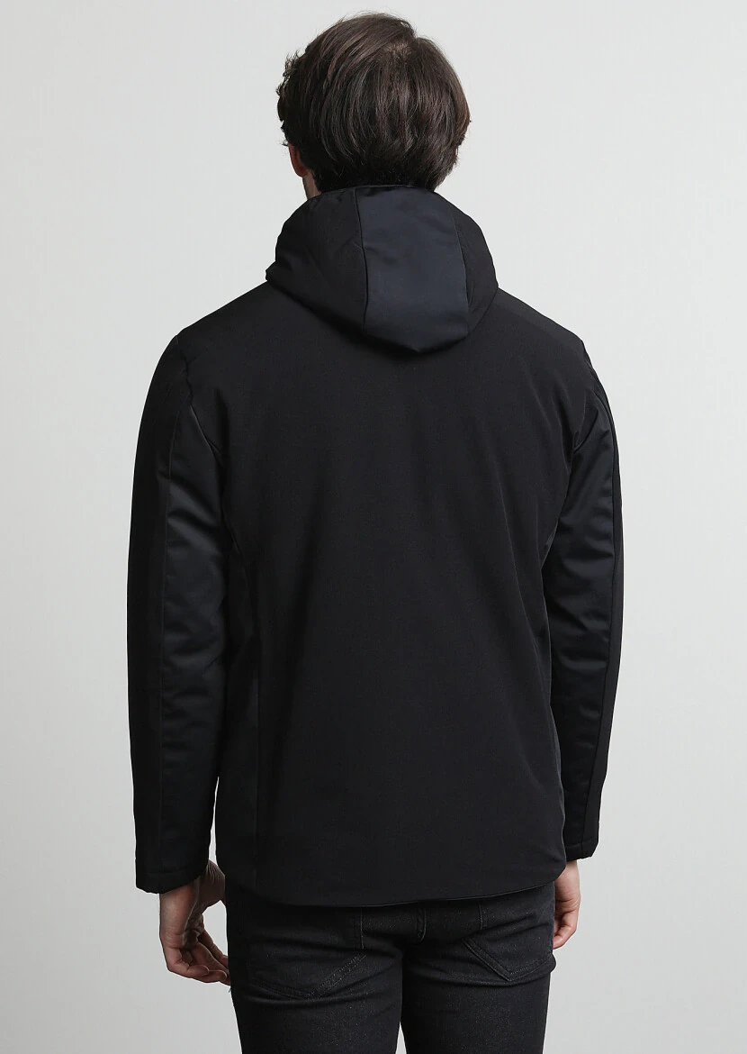 Black Weaving Coat - 4