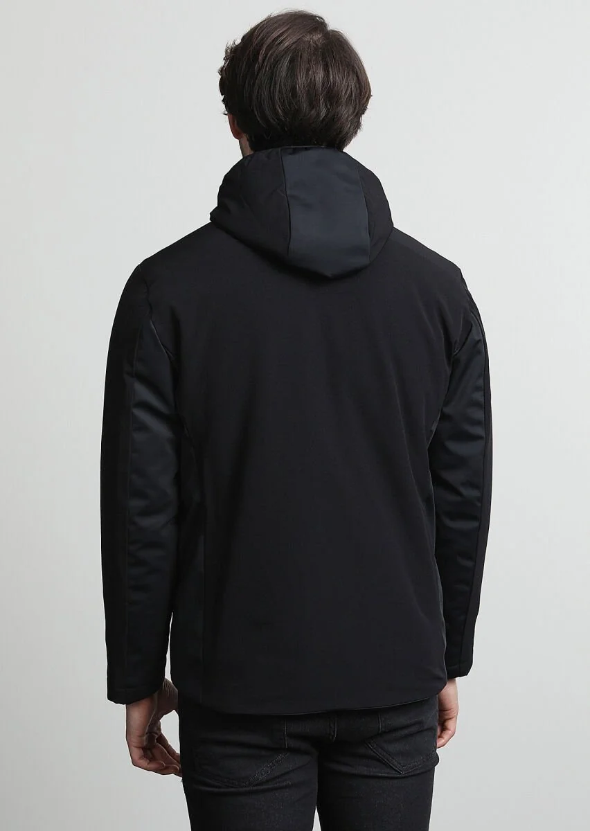 Black Weaving Coat - 4