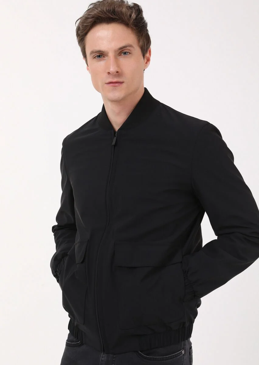 Black Weaving Coat - 2