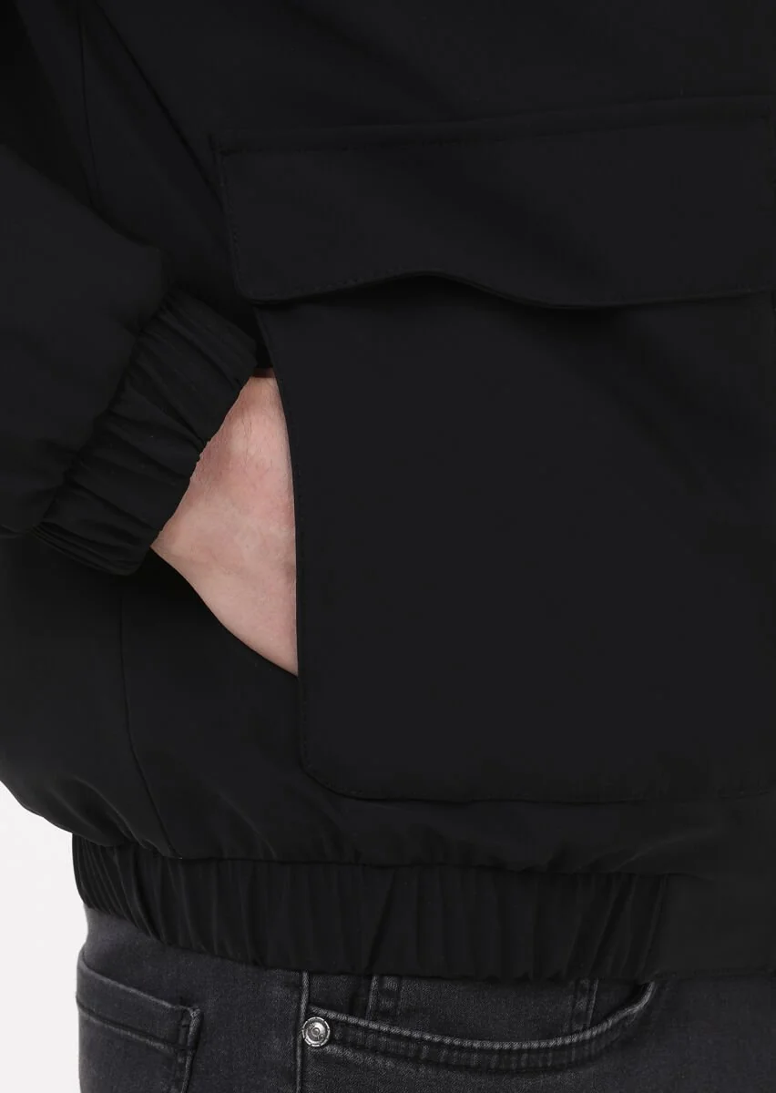 Black Weaving Coat - 3