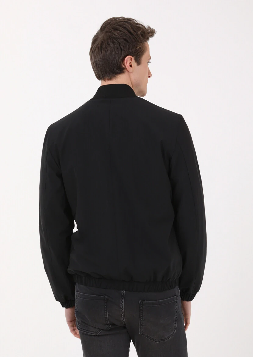 Black Weaving Coat - 5