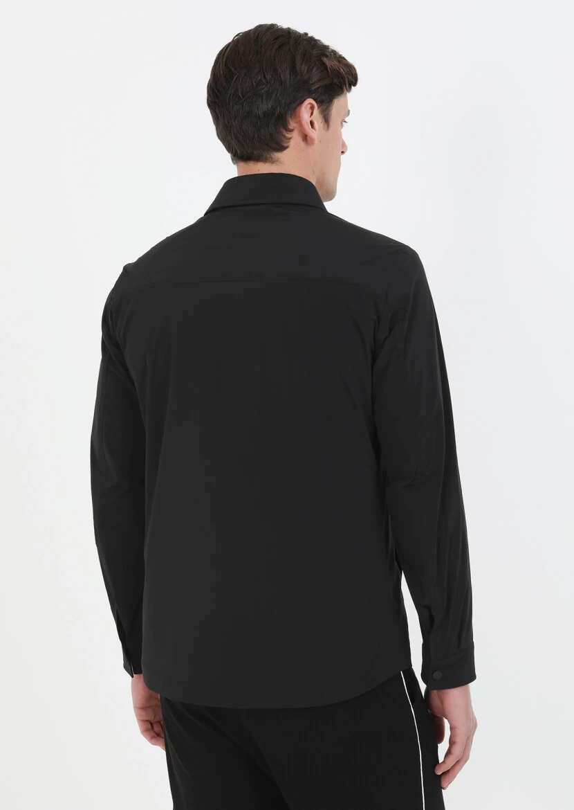 Black Weaving Coat - 6