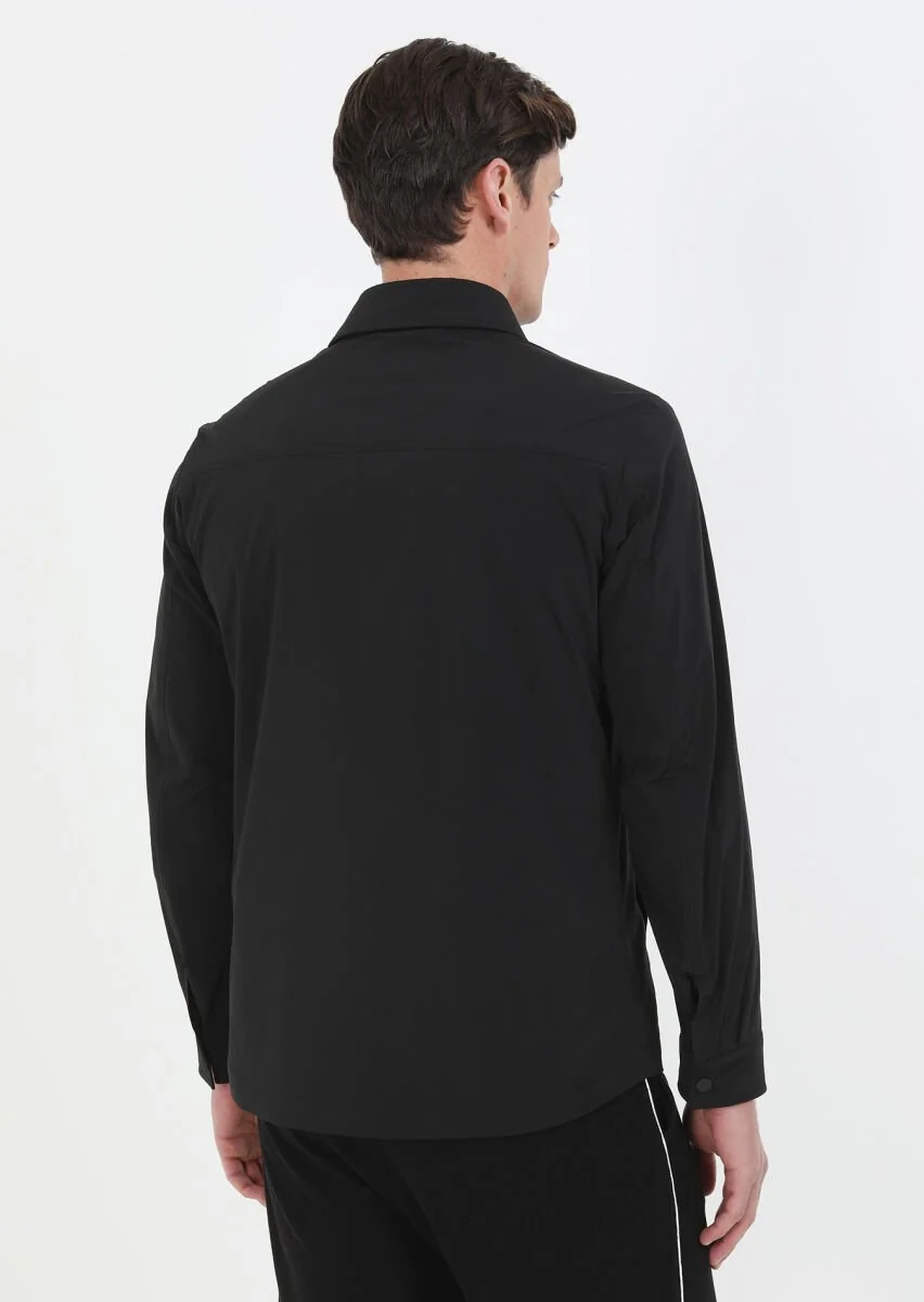 Black Weaving Coat - 6