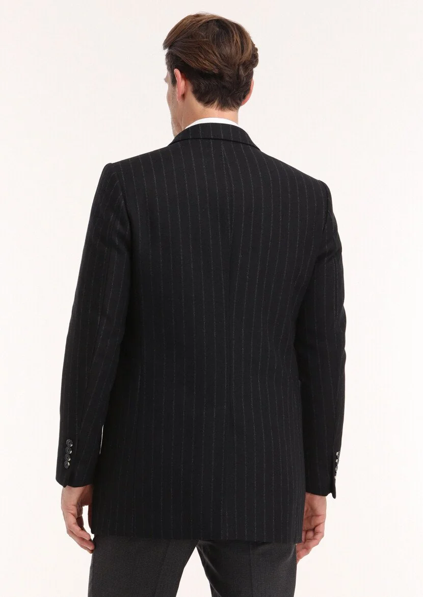Black Weaving Coat - 4