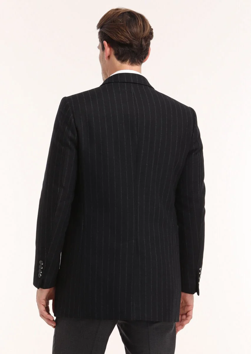 Black Weaving Coat - 4
