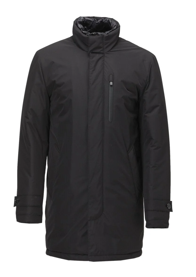Black Weaving Coat - 1