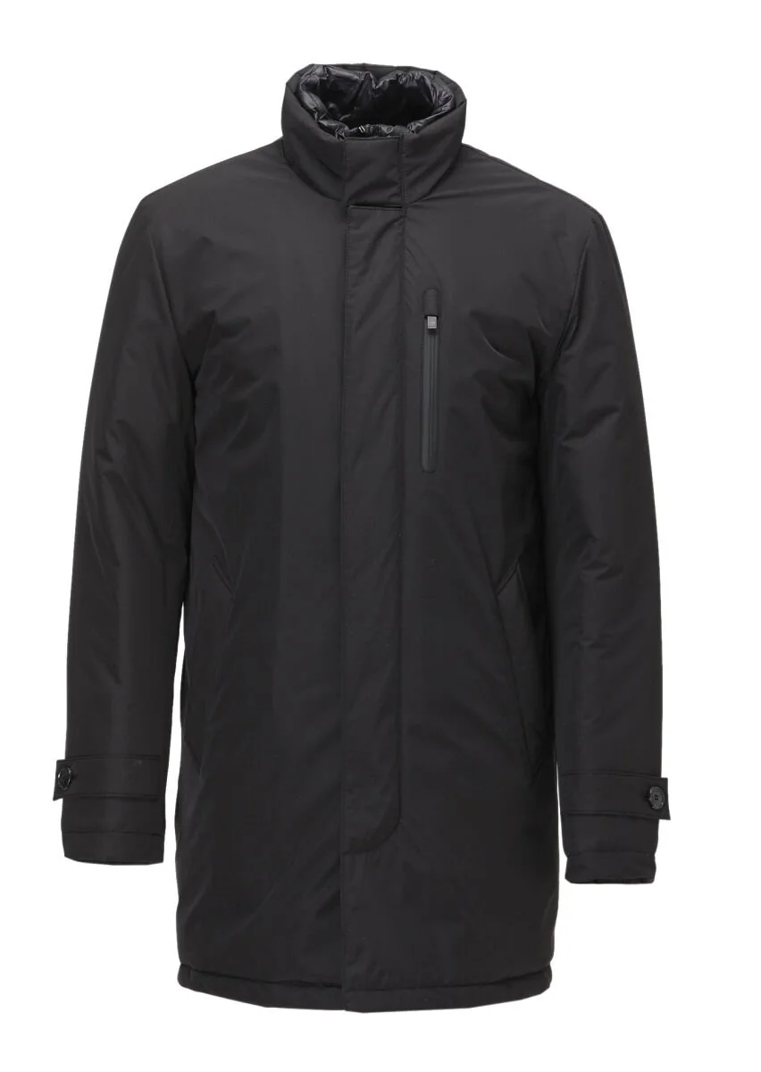 Black Weaving Coat - 1