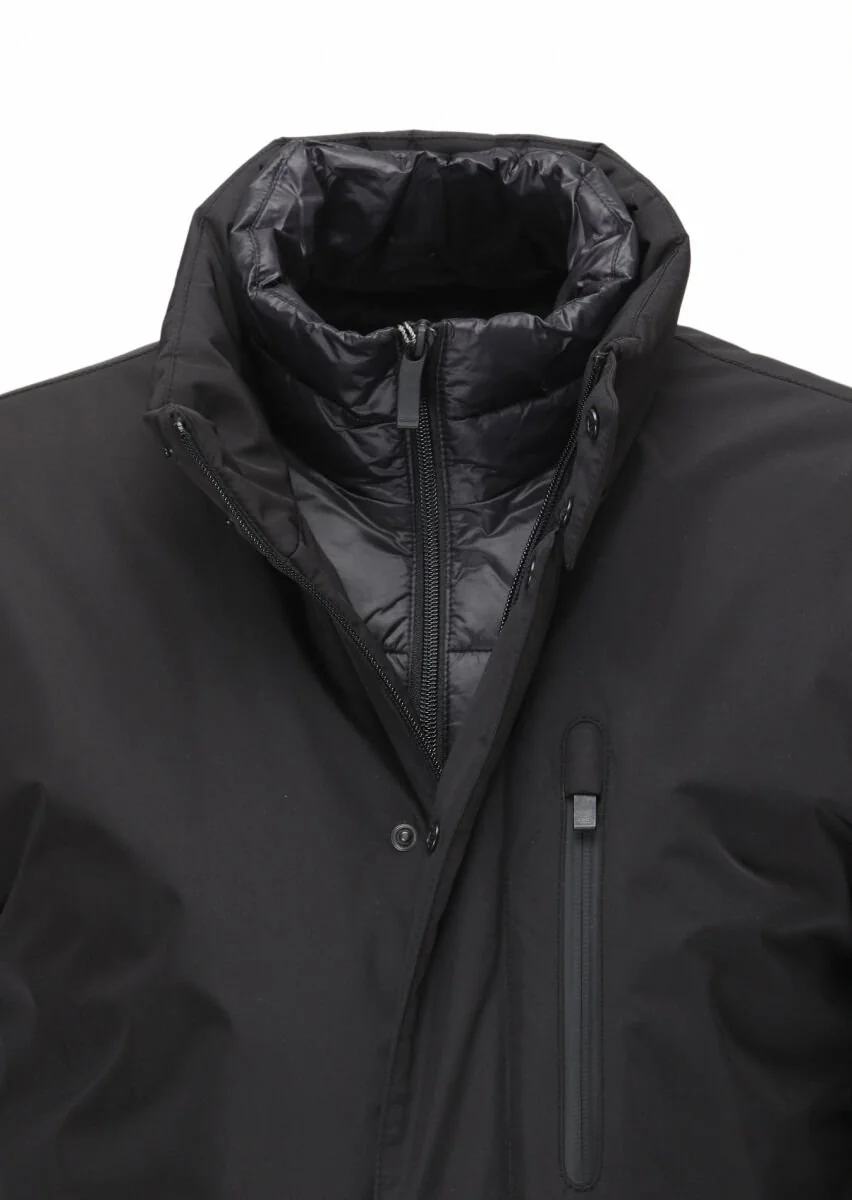 Black Weaving Coat - 2
