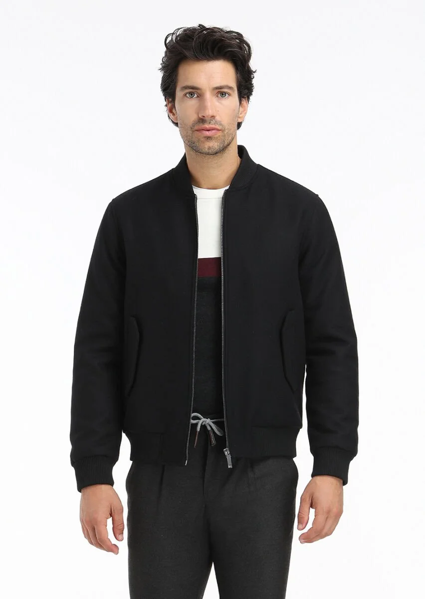 Black Weaving Coat - 2