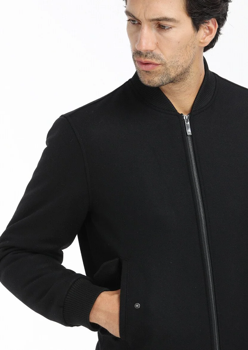 Black Weaving Coat - 4