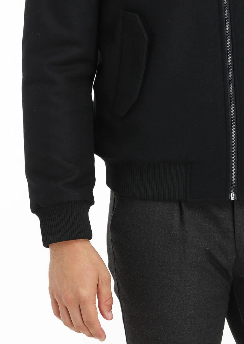 Black Weaving Coat - 5